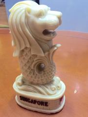 IVORY MERLION STATUE