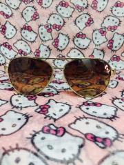 Sanrio Hello Kitty Aviator Sunglasses Bow Design