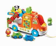 Pull And Learn Car Carrier Pull Toy