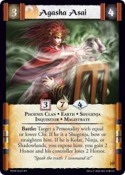 Agasha Asai (personality) - Legend Of The Five Rings