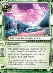 Record Reconstructor (shaper) - Android Netrunner
