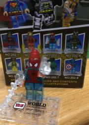 Zms Super Heroes - Transparent Minifigures - Marvel Spiderman