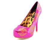 Iron Fist Women's Digi Skull Sequin Platform Pump,Pink,11 M US