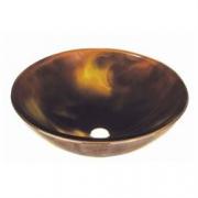 Pegaus Tortoise Glass Vessel Bathroom Sink