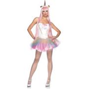 Leg Avenue Costumes 2Pc.Fantasy Unicorn Tutu Dress Led Light Uphorn Headband, White, Medium/Large
