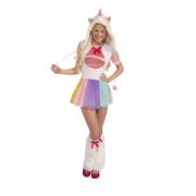 Forum Novelties Women's Teen Plush Unicorn Costume, Multi Colored, One Size