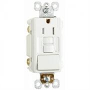 Pass & Seymour 1597SWTTRWCC4 15A GFCI White Switch/Receptacle