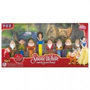 Pez Snow White Cartoon Character with Seven Dwarfs Plastic Candy Dispenser with Candy Rolls