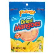 Philippine Brand: Dried Naturally Tree Ripened Mangoes, 6 Oz