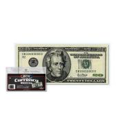 (100) US Currency Paper Money Bill Protector Sleeves for Regular Bills by BCW
