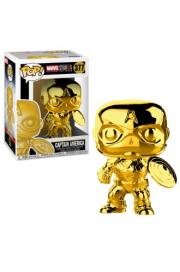 Marvel 10th Ann. Chrome Captain America Pop! Vinyl Figure