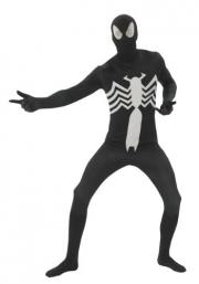 Marvel 2nd Skin Black Spider-Man Jumpsuit Adult Costume Large