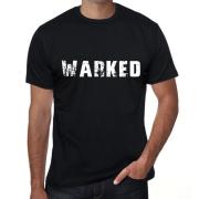 (L) warked Mens Vintage T shirt Black Birthday Gift 00554
