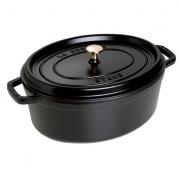 Staub Cast Iron 7-qt Oval Cocotte - Visual Imperfections - Black