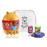 Ryans World Piggy Bank W/ Ryans World Slime, Squishy figure and Pack-A-Hatch