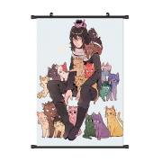 Fancyleo Wall Scroll Poster Fabric Painting For Anime My Hero Academia Key Roles