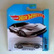 Ferrari F12 Berlinetta (Silver) Diecast Car (Hot Wheels)(2013) by Hot Wheels