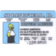 Homer Simpson Driver License ID