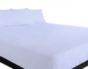 Lotus Home Stayclean Bacteria Reducing Cotton Water and Stain Resistant Fitted Bed Protector Set