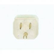 Leviton 8256-V 15 Amp, 125 Volt, Straight Blade, Plug, Hospital Grade, Grounding, Python, White