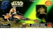 Star Wars Luke Action Figure in Endor Gear with Speeder Bike