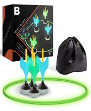 Black Series Glow in The Dark Outdoor Lawn Dart Set
