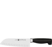 ZWILLING J.A. Henckels Four Star 7  Hollow Edge Santoku Knife