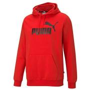 PUMA Men s Ess Big Logo Fleece Hoodie S High Risk Red