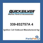 Mercury - Mercruiser 339-832757A 4 Mercury Quicksilver 339-832757A 4 Ignition Coil Outboard-