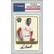 Lou Brock St. Louis Cardinals Autographed 2001 Fleer Greats of the Game Card - Fleer