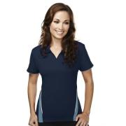 Tri-Mountain Women's Poly Ultracool Mesh Johnny Collar Golf Shirt