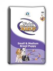 NutriSource Small & Medium Breed Puppy Dry Dog Food  18 lb