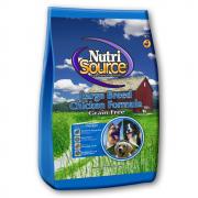 NutriSource Grain-Free Large Breed Chicken & Pea Formula Dry Dog Food  30 lb