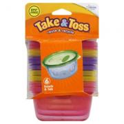 First Years Take&Toss Bowl with Lid, 6 Count (B002GJXYDS)