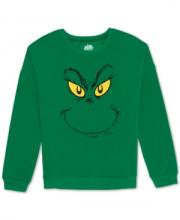 Love Tribe Juniors  Grinch Crewneck Sweatshirt Size Medium