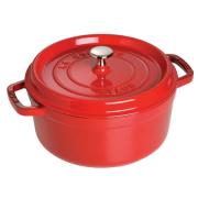 Staub - Cast Iron 5.5-qt Round Cocotte - Cherry