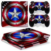 FriendlyTomato PS4 Pro Console and DualShock 4 Controller Skin Set - Super Hero - PlayStation 4 Pro Vinyl