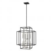 Z-Lite 8 Light Pendant 454-28BK-BN Black/Brushed Nickel 22