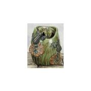 Verdigris Frog Fountain Small