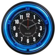 sterling and noble 11 neon wall clock, neon blue by sterling & noble