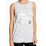 WARRIOR BY DANICA PATRICK NEW Gray Rise & Grind Camo Large L Tank Cami