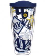 MLB Tampa Bay Rays All Over 24 oz Tumbler with lid