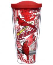 MLB St Louis Cardinals All Over 24 oz Tumbler with lid