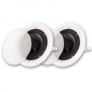 Acoustic Audio HTI-6C Flush Mount In Ceiling Speakers with 6.5  Woofers Pair