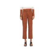 DEREK LAM 10 CROSBY Womens Orange Zippered Pocketed Wear To Work Straight leg Pants 4
