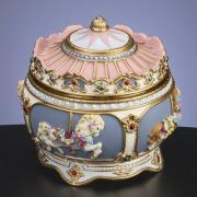 Carousel Horse Hinged Trinket Box by San Francisco Music Box Company Multi-Colored