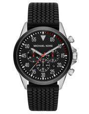 Michael Kors Men's Gage MK8334 Black Rubber Quartz Watch with Black Dial