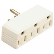 Legrand - Pass & Seymour 697WCC20 Plug in One to Three Outlet Adaptor, Single Pole Three Wire, White