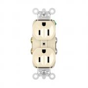 legrand - pass & seymour tr5262lacc12 receptacle duplex tamper resistant back and side wire 15-amp/125-volt light  almond