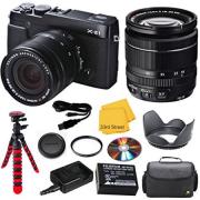 Fujifilm X-E1 16.3MP Compact System Digital Camera with 2.8-Inch LCD Kit + XF 18-55mm F/2.8-4 R LM OIS Lens + Deluxe Camera Case + Commander U.V. Filter + 10pc Kit